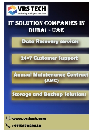 IT services companies in Dubai