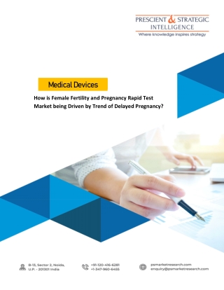 Female Fertility and Pregnancy Rapid Test Market Set for Prosperity in Future