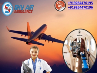 Get the Best Air Ambulance Service in Jamshedpur with Healthcare Facility