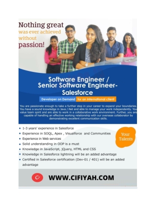 SOFTWARE ENGINEER JOBS FOR FRESHER