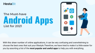The Must-have Android Apps List for 2021