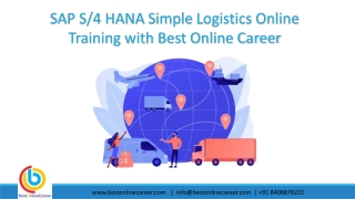 sap s4 hana simple logistics ppt  | s4 hana logistics training