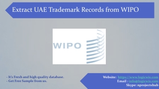 Extract UAE Trademark Records from WIPO