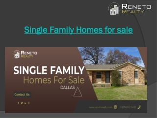 Single-family homes for sale Dallas