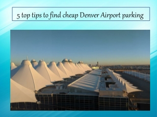 Denver Airport Parking