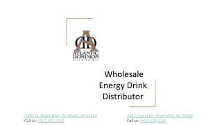 Wholesale Energy Drink Distributor