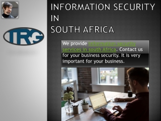 Information Security in South Africa