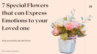 7 Special Flowers that can Express Emotions to your Loved one