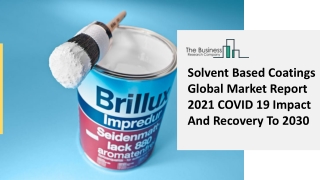 (2021-2030) Solvent Based Coatings Market Size, Share, Growth And Trends