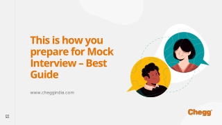 Mock Interviews and its necessity