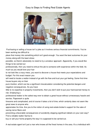 EasytoStepstoFindingRealEstateAgents
