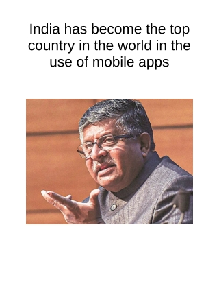 India Has Become the Top Country in the World in the Use of Mobile Apps