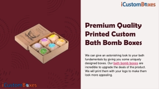 Get Stylish Printed Bath Bomb Packaging At Wholesale