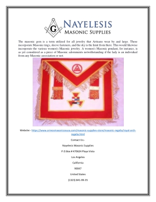 Royal arch mason supplies | Arreosmasonicosusa.com