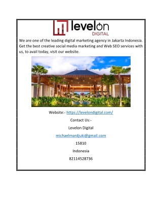 Creative Digital Agency Jakarta | Levelondigital.com