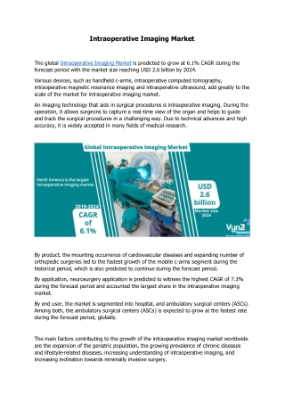 Intraoperative Imaging Market