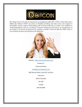 Buy Bitcoin in Canada | Vancouver Bitcoin