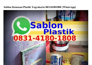 Sablon Kemasan Plastik Yogyakarta O831-418O-18O8{WhatsApp}