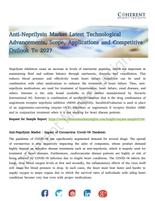 Anti-Neprilysin Market Latest Technological Advancements, Scope, Applications and Competitive Outlook To 2027