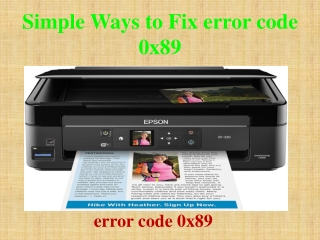 Simple Ways to Fix  error code 0x89