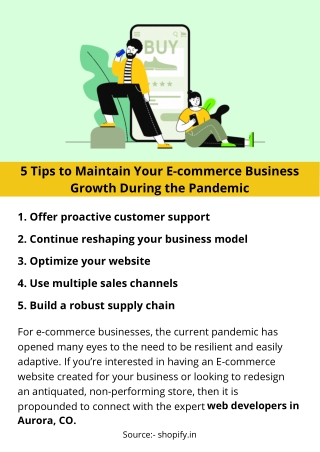 5 Tips to Maintain Your E-commerce Business Growth During the Pandemic