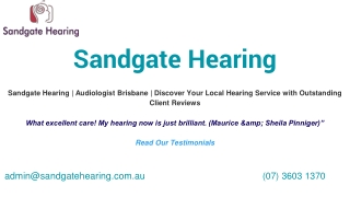 Audiologist Brisbane | Sandgate Hearing | Ear Cleaning Clinic