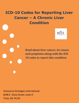 ICD-10 Codes for Reporting Liver Cancer – A Chronic Liver Condition