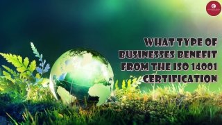 What Type of Businesses Benefit from the ISO 14001 Certification