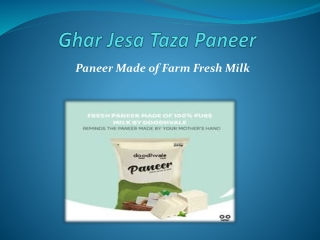 Buy Fresh Paneer Online in Delhi NCR at Best Price