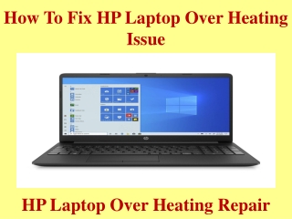 How To Fix HP Laptop Over Heating Issue
