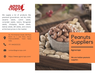 Peanuts Suppliers In India