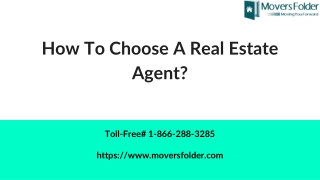 How To Choose A Real Estate Agent?