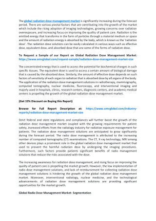Global Radiation Dose Management Market  Growth, Size, Share and Industry Report to 2019-2025