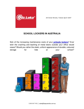 School Lockers in Australia