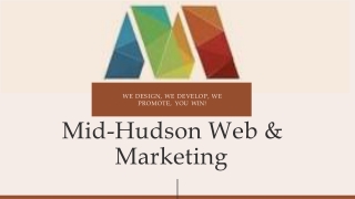 Mid-Hudson Web - We Design, We Develop, We Promote, You Win!