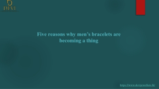 Five reasons why men’s bracelets are becoming a thing