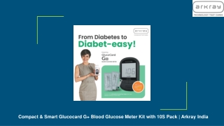 Buy Compact & Smart Glucocard G  Blood Glucose Meter | Arkray India