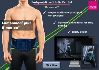 Lumbamed plus E  motion | Lumbar Support | Pushpanjali medi India