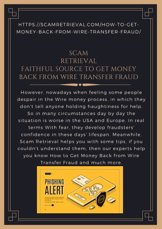 Faithful Source to Get Money Back from Wire Transfer Fraud