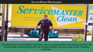 Best Housekeeping Company | ServiceMaster Restoration