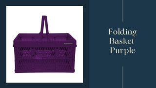 Folding Basket Purple