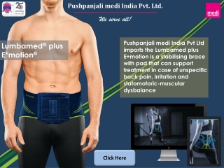 Lumbamed plus E  motion | Lumbar Support | Pushpanjali medi India