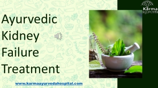 Ayurvedic Kidney Failure Treatment