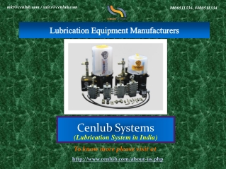 One of The Top Lubrication Equipment Manufacturers