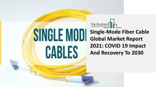 Single-Mode Fiber Cable Market Report Overview, Industry Top Manufacturers, Size, Growth 2021 – 2030