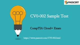 2021 CompTIA Cloud  CV0-002 Updated Dumps