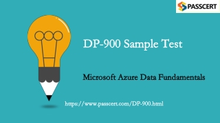 Microsoft Azure Data Fundamentals DP-900 Updated Dumps