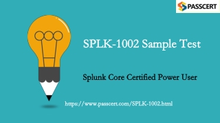 Splunk Core Certified Power User SPLK-1002 Updated Dumps