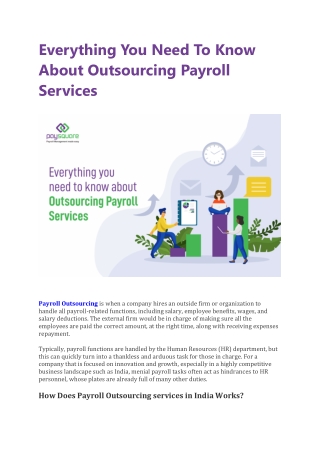 Everything You Need To Know About Outsourcing Payroll Services