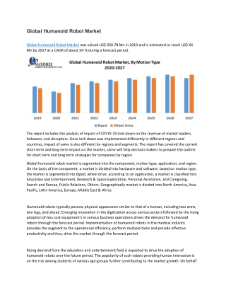 Global Humanoid Robot Market